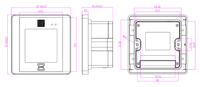 Lector Inteligente de Doble Función QR + RFID 13.56 MHz 485+WG+USB -USB/IP65 ABS para Tarjetas de Proximidad e IC para Sistemas de Seguridad