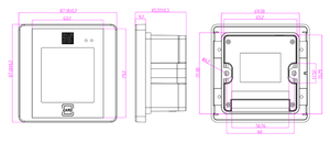Lecteur intelligent double fonction QR + RFID 13,56 MHz 485+WG+USB -USB/IP65 ABS Carte de proximité et carte IC pour système de sécurité - Product Image 5