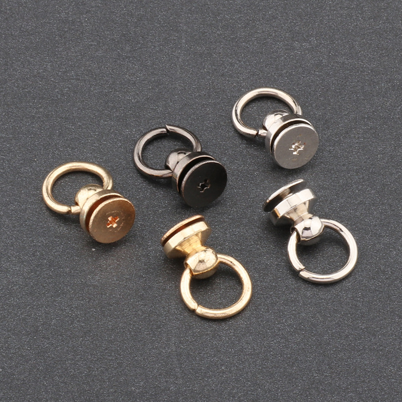 Высококачественный чехол для мобильного телефона из латуни с заклепками и кольцом