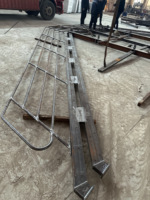 Système de main courante à rotule galvanisée pour extérieur, durable pour passerelle et plateforme, avec supports de poteaux utilisés, facile à installer, industriel
