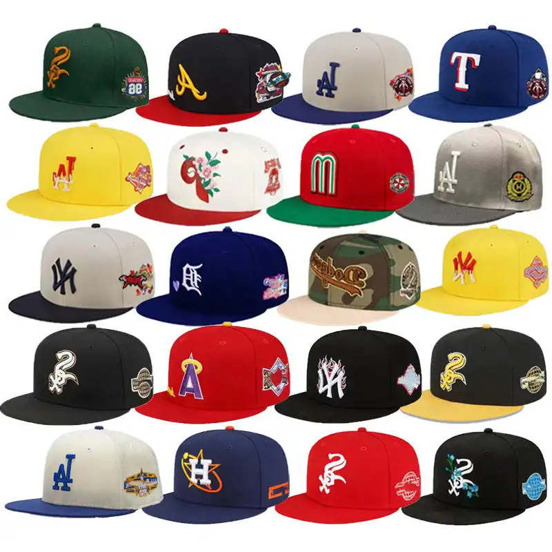 Casquettes LOGO personnalisées nouvelle ère originale broderie De Beisbol 6 panneaux sport Snapback Gorras Al Por Mayor chapeaux ajustés casquette de baseball