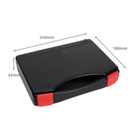 Lunette de visée laser tactique rechargeable rouge et verte pour la chasse, avec 32 adaptateurs et valise portable en plastique