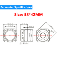 Haut-parleur multimédia Bluetooth étanche à aimant externe pleine gamme 58 mm 4Ω 15W pour robot vocal intelligent, conforme ROHS