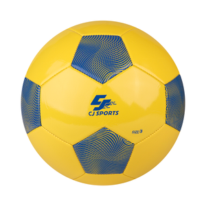 CJ Sports Ballon de football durable en PVC jaune rouge taille 5 cousu à la machine pour tous les âges pour un match d'entraînement récréatif au Vietnam - Product Image 3