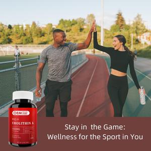 Urolithin a Capsules yang ditingkatkan kekuatan 1000mg vitalitas kesehatan seluler canggih NAD + Boost, perbaikan sel antioksidan - Product Image 4