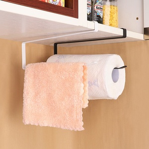 주방 메탈 키친타월 걸이 무타공 거치대 - Product Image 3