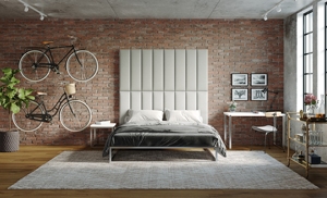 USA Online Offre Spéciale Peel and Stick <span class=keywords><strong>Panneau</strong></span> mural autocollant 3D Hotel Headboard Tissu Cuir Rembourrage souple - Product Image 2