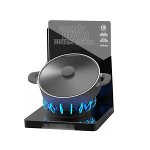 ไม้ DSP ชั้นวางจอแสดงผลแบบทันสมัยสำหรับเตาอบไฟฟ้าที่ตั้งได้ประกอบไว้ล่วงหน้าเคาน์เตอร์ร้านค้าปลีกตามแนวนอน - Product Image 6