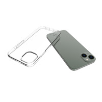 Coque transparente ultra-fine pour iPhone 14 15 16 17 Pro Max, coque arrière en silicone TPU souple transparente pour iPhone 14