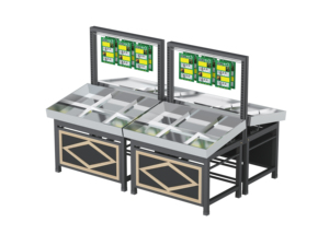 Nhà Máy Hiện Đại Giá Siêu Thị Rau Và Trái Cây Kệ Kim Loại Trái Cây Hiển Thị Đứng Giá Rau Kệ Cho Cửa Hàng - Product Image 2