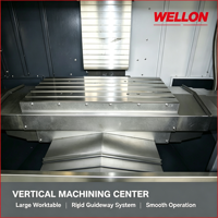 Centre d'usinage vertical CNC VMC855, fraiseuse CNC avec contrôleur Fanuc, broche taïwanaise, guidage linéaire