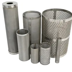 oil recycling machine cleaning equipment High efficiency stainless steel 304 316 perforated plate metal filter element