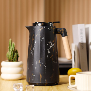 Transfrontaliero di grande capacità dormitorio bollitore termico per uso domestico caffettiera in legno manico sottovuoto <span class=keywords><strong>Thermos</strong></span> per acqua calda - Product Image 4