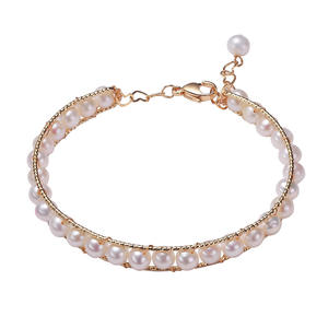 Bracelets en perles de style ethnique en gros, petites perles, étal de Zhuji, perles d'eau douce, bracelets à breloques tendance - Product Image 5