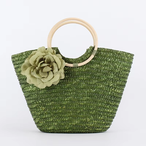 Bolso Vintage de Paja Mexicana Estilo Caramelo, Estructurado, de Mano, para Llevar Bajo el Brazo, Diseño de Dibujos Animados Tanjing - Product Image 3