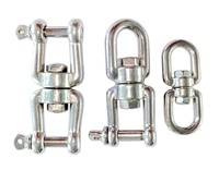 Connecteur pivotant de type UE en acier inoxydable 316, mâchoire pivotante et mâchoire