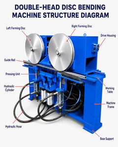 Multi-angle Hydraulic Pipe Bending Machine Double Head Tube Bender for Steel Coil Frame Automotive Exhaust Industrial Duct - Product Image 6