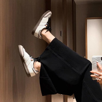 Chaussures de marque 2026 pour femmes – Ballerines rétro rouges pour femmes, chaussures de sport décontractées de haute qualité, cousues à la main, style marche