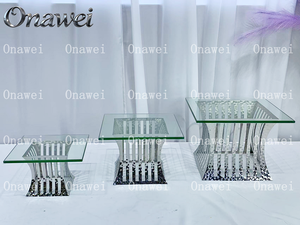 ขาตั้งเค้ก 3 ชั้น สแตนเลสแบบตอกลาย สำหรับร้านอาหารหรูหรา ออนวาเวย์ ดีลักซ์ ใช้สำหรับจัด<span class=keywords><strong>บุฟเฟ่ต์</strong></span> โชว์อาหาร และเสิร์ฟน้ำชายามบ่าย - Product Image 6