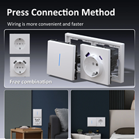 MVAVA Double Pôle Presse Connexion PC Texture Matte Europe Standard Or 2 Ports USB Prises Électriques Lumière Prise Murale