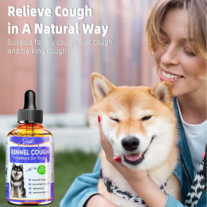 Köpekler için etkili köpek kulübesi öksürük tedavisi doğal bitkisel damla bağışıklık destek vitaminleri mineraller yatıştırıcı acı badem formülü - Product Image 5