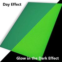 Panneau acrylique vert néon fluorescent à effet lumineux 12x12 pouces, épaisseur 1/8 po, 2 pièces pour la fabrication de panneaux et la découpe artisanale