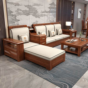 Canapé-<span class=keywords><strong>lit</strong></span> sectionnel moderne en bois massif, pliable et extensible, avec rangement, pour la maison, la chambre, l'hôtel, le salon - Product Image 6