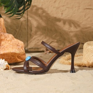 Sandalias de Tacón Alto con Cristales para Mujer, Elegantes, a la Moda, Sexys, Chanclas de Playa 2026, Lujosas, Nuevas, Pantuflas - Product Image 5