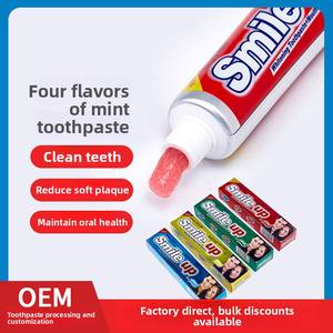 <span class=keywords><strong>Pasta</strong></span> Dental con Sabor a Menta <span class=keywords><strong>de</strong></span> Calidad <span class=keywords><strong>de</strong></span> Exportación, 70g, Sin Flúor, Reduce la Placa, Refresca el Aliento, Blanquea los <span class=keywords><strong>Dientes</strong></span>, Disponible en Cuatro Sabores - Product Image 6