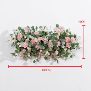 C-355 Venta al por mayor de suministros de decoración para bodas de alta calidad: Camino de mesa de rosas artificiales de 3.28 pies, guirnalda floral larga colgante. - Product Image 6