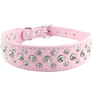 Cute Dazzling Soft Cat <span class=keywords><strong>Rhinestone</strong></span> Collares Crystal Pet Dog Puppy Collares para perros pequeños, medianos y grandes - Product Image 1