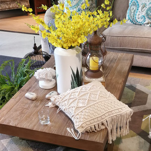 45*45Cm o personalizada de algodón nórdicos Macrame tejido <span class=keywords><strong>funda</strong></span> de almohada <span class=keywords><strong>funda</strong></span> de cojín <span class=keywords><strong>Boho</strong></span> - Product Image 2