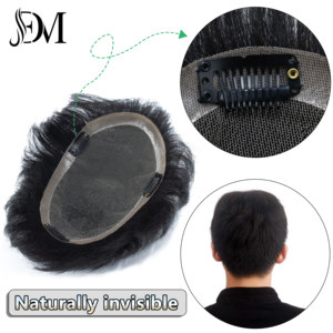 Nuovo Arrivo: <span class=keywords><strong>Extension</strong></span> per <span class=keywords><strong>Capelli</strong></span> <span class=keywords><strong>Uomo</strong></span> in <span class=keywords><strong>Capelli</strong></span> Vergini Cinesi, Toupet con Clip Invisibili a Pelle Sottile, Lisci Setosi, Tinti, 100g, 100% <span class=keywords><strong>Capelli</strong></span> Umani - Product Image 4