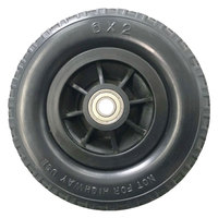 Roue de brouette en mousse PU 6*2, polyuréthane massif, pneu non gonflable, couleur personnalisée, pour chariot à main, vente en gros