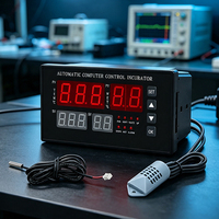 Contrôleur d'incubateur d'œufs avec thermostat, module de contrôle de température et d'humidité, thermomètre numérique LCD