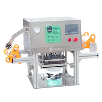Machine de scellage de seau de grand diamètre personnalisée scellant de film de feuille d'aluminium pour lingettes humides seau en plastique de fromage PP PE