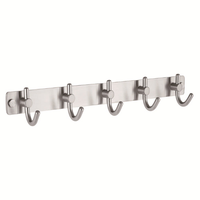 Sondoly Porte-manteau mural multifonctionnel robuste en acier inoxydable 304, gain de place, écologique, pour manteaux, chapeaux, serviettes