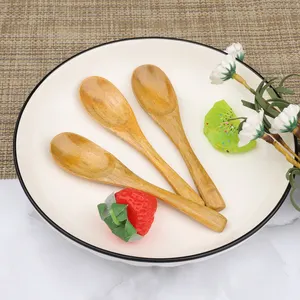 Harmless to the body small natural wood seasoning baby wooden spoons Suitable for various parties