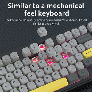 Ensemble de jeu Esports Ajazz AT120 trois pièces : <span class=keywords><strong>clavier</strong></span>, <span class=keywords><strong>souris</strong></span> et <span class=keywords><strong>casque</strong></span> avec rétroéclairage RVB, 26 touches, 4 niveaux de DPI, son stéréo 3D pour les joueurs - Product Image 2