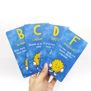 Free Sample Printing Supplier Customized Multi-color Design memory learning playing flash cards