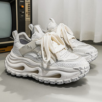 Chaussures de sport pour hommes MQ95 de haute qualité, nouvelles arrivées printemps, baskets tendance de marque premium, couleur unie, chaussures à semelle épaisse à la mode