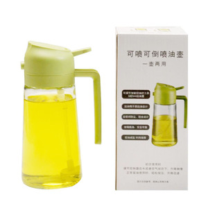 Glass 2 in 1 Olive Oil <strong>Vinegar</strong> Sprayer <strong>Bottle</strong> 470ml Wholesale Price Dispenser <strong>Bottle</strong> for Air Fryer Cooking - Product Image 1