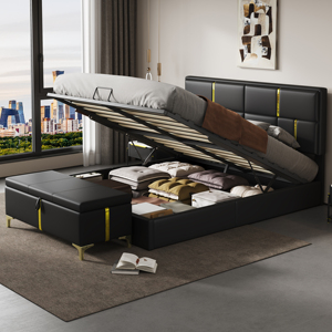 [미국 주식] 무료 배송 2피스 침실 세트 퀸 사이즈 침대 프레임 국내 미국 배송 MOQ:1세트 - Product Image 4