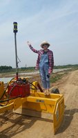Système de nivellement laser LTWY, contrôleur de niveleuse tractée par tracteur, moteur KF508, émetteur-récepteur, rayon d'émission de 400 m, précision