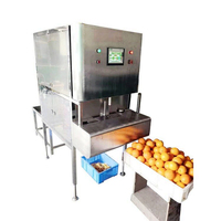 Automatische Mango Pitting Dunschiller Peeling En Snijden Machine Oranje Perzik Coring Snijmachine
