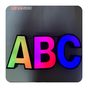 Lettres lumineuses RGB personnalisées pour l'extérieur, logo commercial multicolore programmable, logo commercial RGB pour affichage publicitaire - Product Image 6