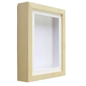 High Quality Wholesale 3d Photo Frame Wooden Shadow Box Frame For Objects Keepsakes Display