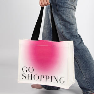 กระเป๋าผ้าแคนวาสพับได้แบบขายส่ง เป็นมิตรกับสิ่งแวดล้อม สีไล่ระดับ พิมพ์โลโก้ตามสั่ง สำหรับบรรจุเสื้อผ้า ถุงเท้า และสินค้าอื่นๆ - Product Image 5