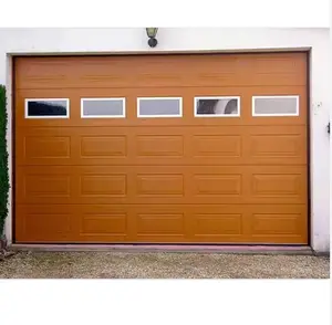 LongTai New American Modern Automatic Remote elettrico pieghevole in ferro battuto porta del Garage in metallo porta d'ingresso del Garage in metallo