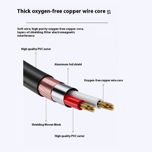 Tùy chỉnh pháo XLR Microphone Mixer Cáp nam nữ đôi shielded đen kim loại với <span class=keywords><strong>RCA</strong></span> nối 10m 20m 25M 30mlength - Product Image 5